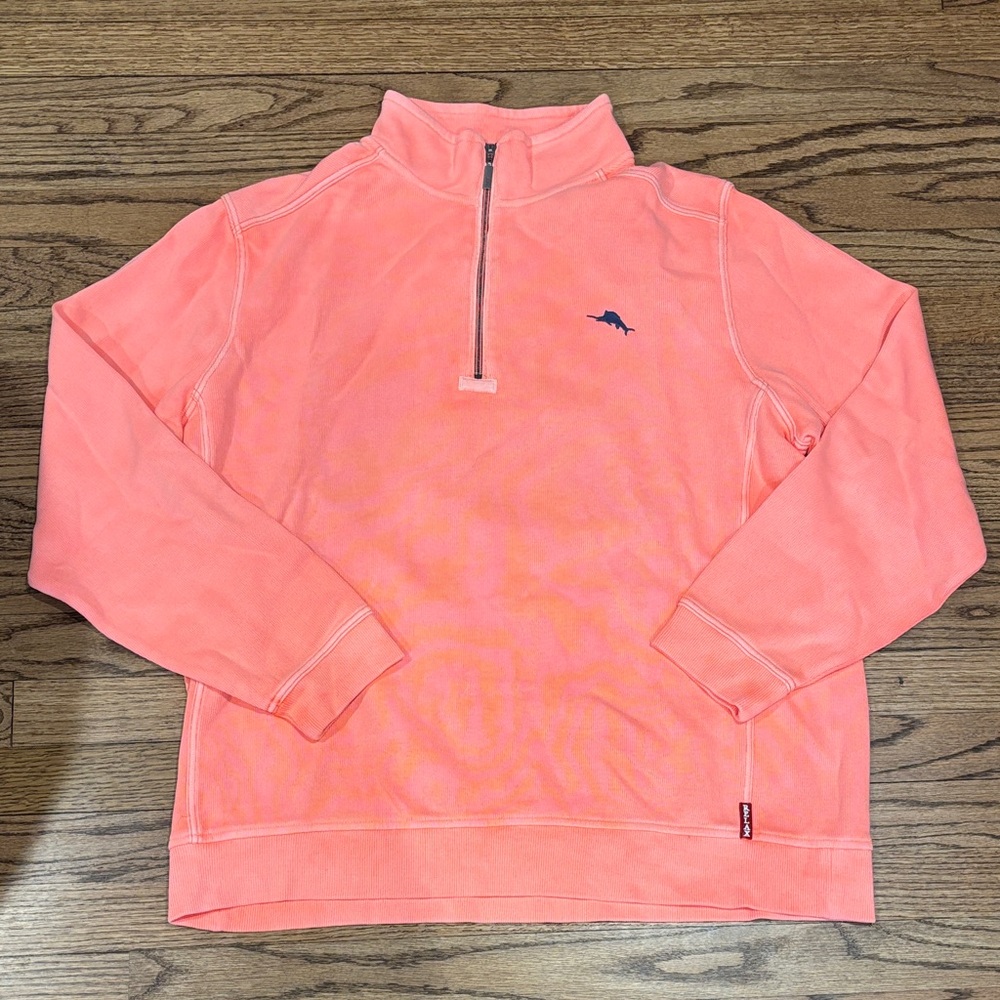 Tommy Bahama Tangerine color  Relax Graphic Pullover